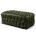 Puff Duque Chesterfield - Couro Ecológico Verde
