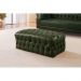 Puff Duque Chesterfield - Couro Ecológico Verde