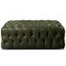 Puff Duque Chesterfield - Couro Ecológico Verde