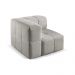 Sofá Box 1 Lugar - Bouclé Cinza
