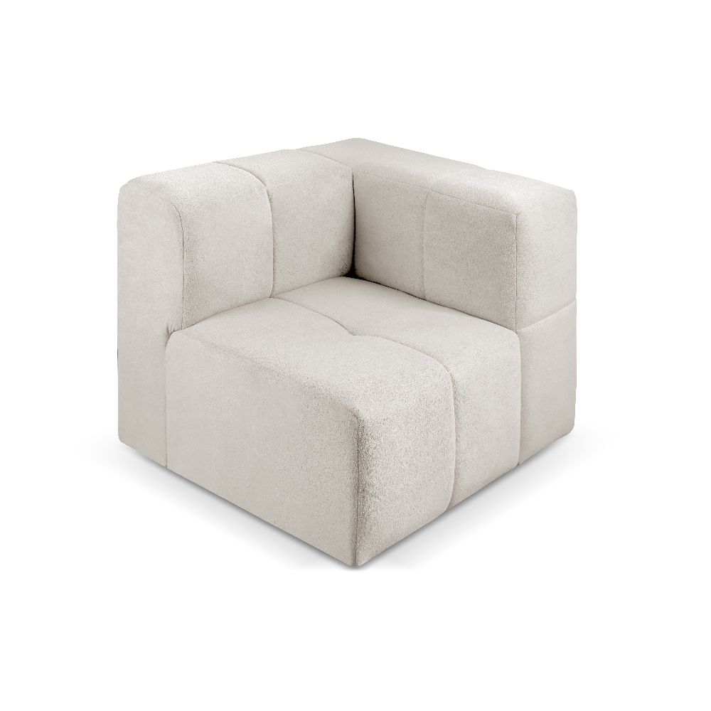 Sofá Box 1 Lugar - Bouclé Nude
