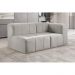 Sofá Box 2 Lugares - Bouclé Cinza