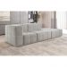 Sofá Box 3 Lugares - Bouclé Cinza
