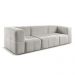 Sofá Box 3 Lugares - Bouclé Cinza