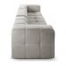 Sofá Box 3 Lugares - Bouclé Cinza