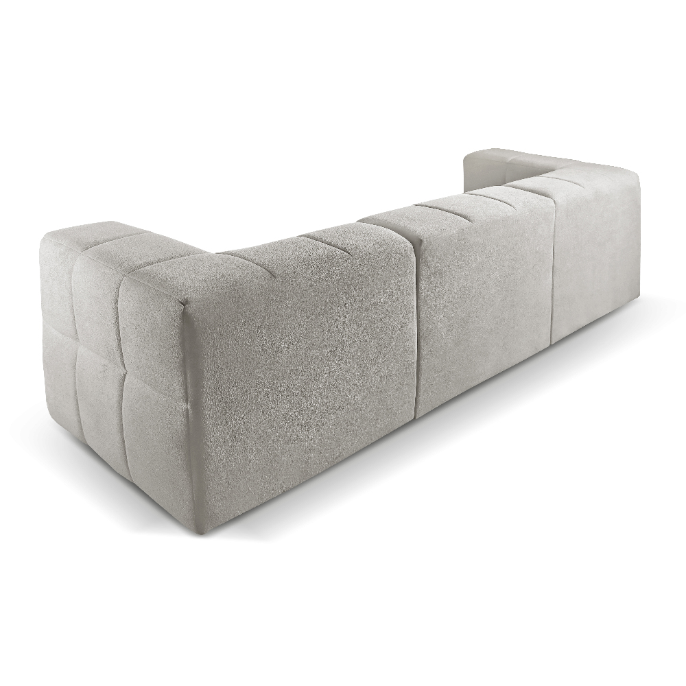 Sofá Box 3 Lugares - Bouclé Cinza