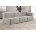 Sofá Box 3 Lugares - Bouclé Cinza