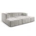 Sofá Box 3 Lugares - Bouclé Cinza