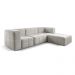 Sofá Box 3 Lugares - Bouclé Cinza