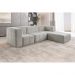 Sofá Box 3 Lugares - Bouclé Cinza