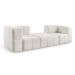 Sofá Box 3 Lugares - Bouclé Nude