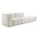 Sofá Box 3 Lugares - Bouclé Nude