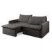 Sofá Cama Retrátil Califórnia 200 cm Linho Preto