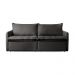 Sofá Cama Retrátil Califórnia 220 cm Linho Preto