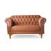 Sofá Chesterfield 2 Lugares Duque - Couro Ecológico Caramelo