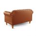 Sofá Chesterfield 2 Lugares Duque - Couro Ecológico Caramelo