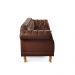 Sofá Chesterfield 2 Lugares Duque - Couro Ecológico Marrom