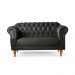 Sofá Chesterfield 3 Lugares E 2 Lugares - Couro Ecológico Preto