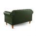 Sofá Chesterfield 3 Lugares E 2 Lugares - Couro Ecológico Verde Militar