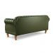 Sofá Chesterfield Duque 3 Lugares - Couro Ecológico Verde