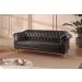 Sofá Chesterfield Duque 3 Lugares - Couro ecológico preto