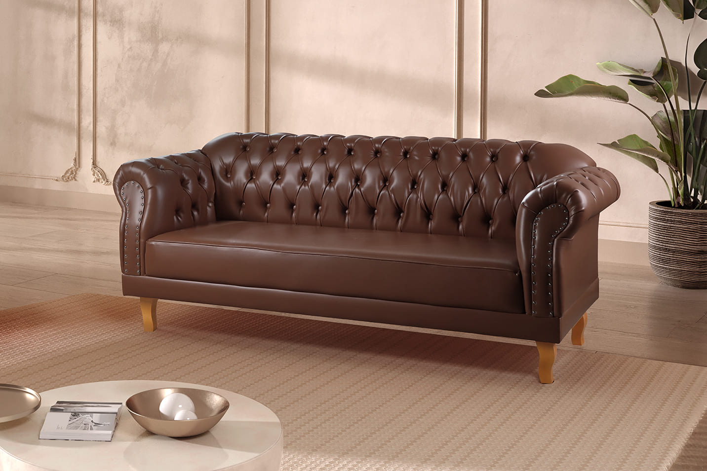 Sofá Chesterfield Duque 3 Lugares
