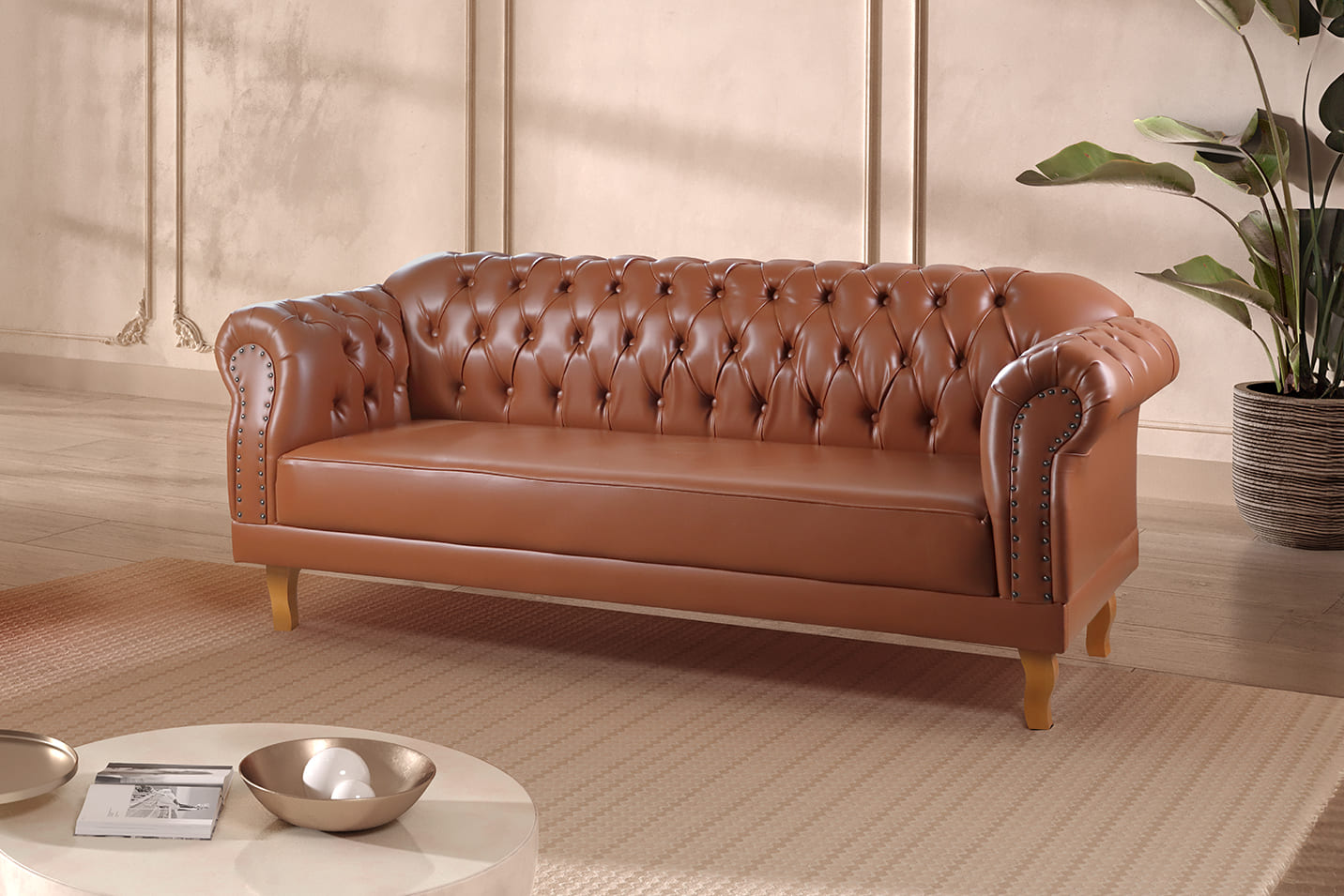 Sofá Chesterfield Duque 3 Lugares