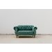 Sofá Dois Lugares Chesterfield Elizabeth - Veludo Verde