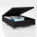 Baú Box Casal - 44x138x188cm - Couro Preto