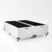 Baú Box Queen Bipartido - 44x158x198cm - Couro Branco
