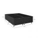 Baú Box Queen Bipartido - 44x158x198cm - Suede Preto
