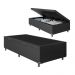 Baú Box Solteiro - 44x88x188cm - Couro Preto