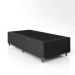 Baú Box Solteiro - 44x88x188cm - Couro Preto