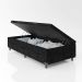 Baú Box Solteiro - 44x88x188cm - Suede Preto
