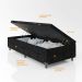 Baú Box Solteiro - 44x88x188cm - Suede Preto