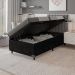 Baú Box Solteiro - 44x88x188cm - Suede Preto