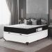 Cama Box Baú Casal + Colchão D33 One Face - 61x138x188cm - Couro Branco