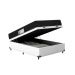 Cama Box Baú Casal + Colchão D33 One Face - 61x138x188cm - Couro Branco