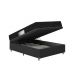 Cama Box Baú Casal + Colchão D33 One Face - 61x138x188cm - Couro Preto