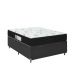 Cama Box Baú Casal + Colchão D33 One Face - 61x138x188cm - Couro Preto