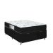 Cama Box Baú Casal + Colchão D33 One Face - 61x138x188cm - Suede Preto