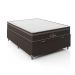 Cama Box Baú Casal + Colchão Paris Molas Ensacadas Pocket - 66x138x188cm - Jacquard Marrom