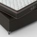 Cama Box Baú Casal + Colchão Paris Molas Ensacadas Pocket - 66x138x188cm - Jacquard Marrom