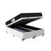 Cama Box Baú Casal Bipartido + Colchão D33 One Face - 61x138x188cm - Couro Branco
