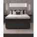 Cama Box Baú Casal Bipartido + Colchão D33 One Face - 61x138x188cm - Couro Preto