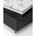 Cama Box Baú Casal Bipartido + Colchão D33 One Face - 61x138x188cm - Couro Preto