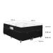 Cama Box Baú Casal Bipartido + Colchão D33 One Face - 61x138x188cm - Suede Preto