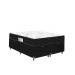 Cama Box Baú Casal Bipartido + Colchão D33 One Face - 61x138x188cm - Suede Preto