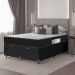 Cama Box Baú Queen Bipartido + Colchão D33 One Face - 61x158x198cm - Couro Preto