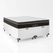 Cama Box Baú Queen Bipartido + Colchão Paris Molas Ensacadas Pocket - 66x158x198cm  - Couro Branco